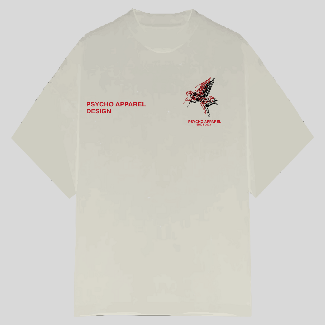 Lost memories "Angel cross" cream tee