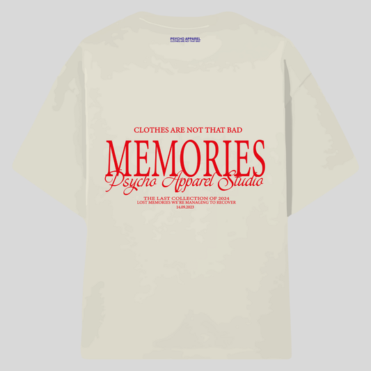 Lost memories basic cream tee