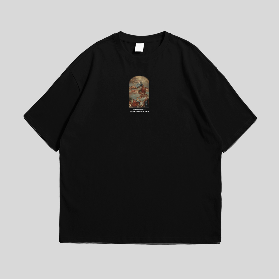 Boxy Fit The Ascension Black tee